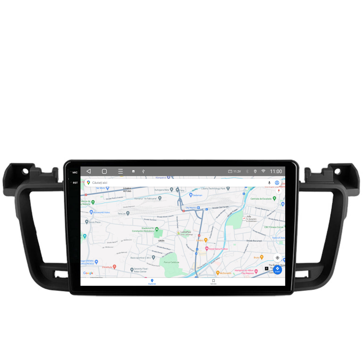 Navigatie 2K HUB64 Peugeot 508 (2010-2018), 4GB RAM, Android, Octacore, Slot Sim 4G, DSP, GPS, Wi-FI, Carplay, Android Auto, USB, Bluetooth, Waze, Touchscreen, 9.5 Inch