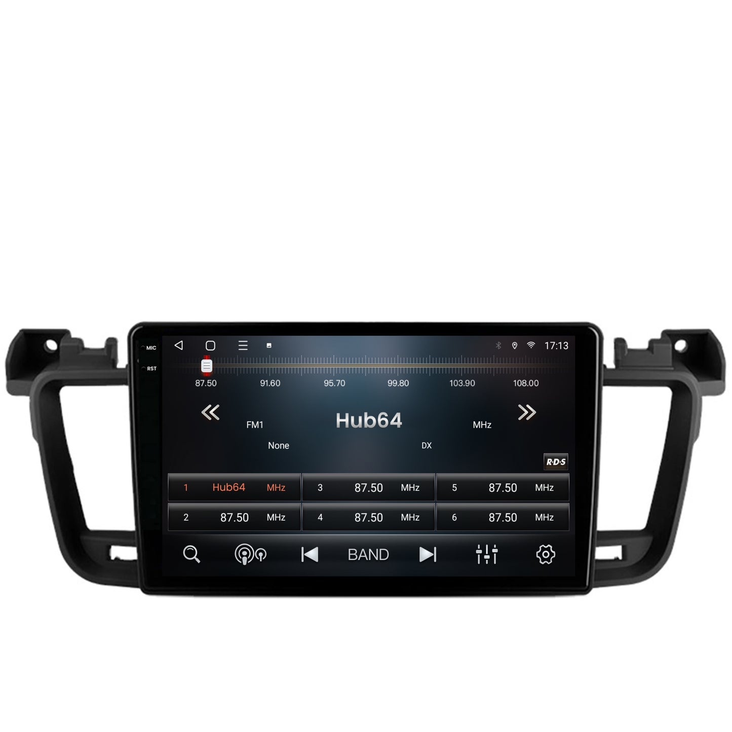 Navigatie 2K HUB64 Peugeot 508 (2010-2018), 4GB RAM, Android, Octacore, Slot Sim 4G, DSP, GPS, Wi-FI, Carplay, Android Auto, USB, Bluetooth, Waze, Touchscreen, 9.5 Inch