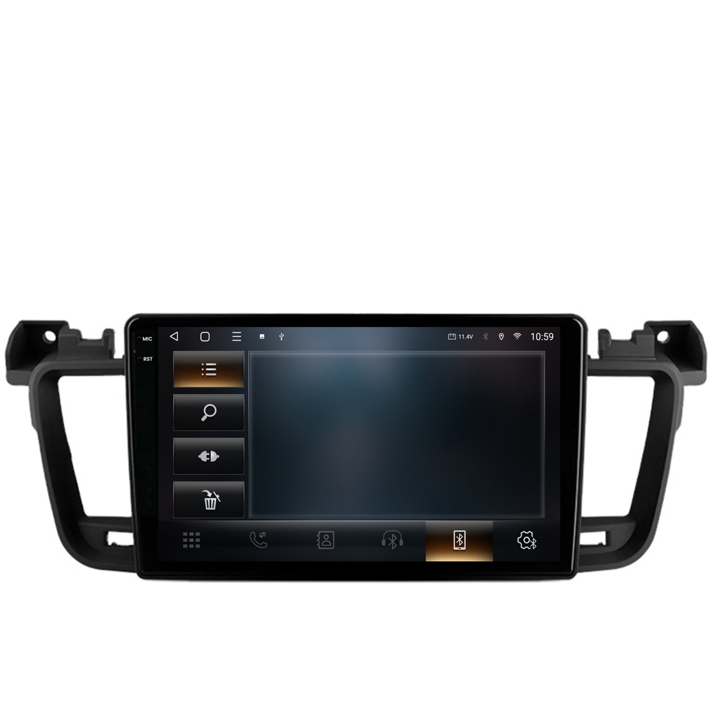 Navigatie 2K HUB64 Peugeot 508 (2010-2018), 4GB RAM, Android, Octacore, Slot Sim 4G, DSP, GPS, Wi-FI, Carplay, Android Auto, USB, Bluetooth, Waze, Touchscreen, 9.5 Inch