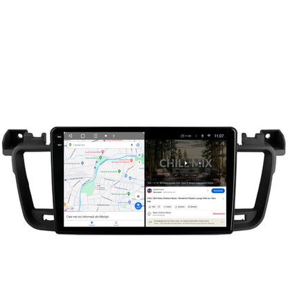 Navigatie 2K HUB64 Peugeot 508 (2010-2018), 8GB RAM, Android, Octacore, Slot Sim 4G, DSP, GPS, Wi-FI, Carplay, Android Auto, USB, Bluetooth, Waze, Touchscreen, 9.5 Inch
