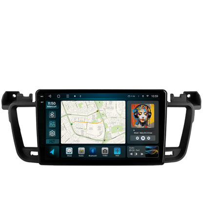 Navigatie 2K HUB64 Peugeot 508 (2010-2018), 8GB RAM, Android, Octacore, Slot Sim 4G, DSP, GPS, Wi-FI, Carplay, Android Auto, USB, Bluetooth, Waze, Touchscreen, 9.5 Inch
