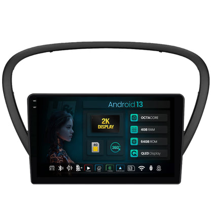 Navigatie 2K HUB64 Peugeot 607 (2004-2011), 4GB RAM, Android, Octacore, Slot Sim 4G, DSP, GPS, Wi-FI, Carplay, Android Auto, USB, Bluetooth, Waze, Touchscreen, 9.5 Inch