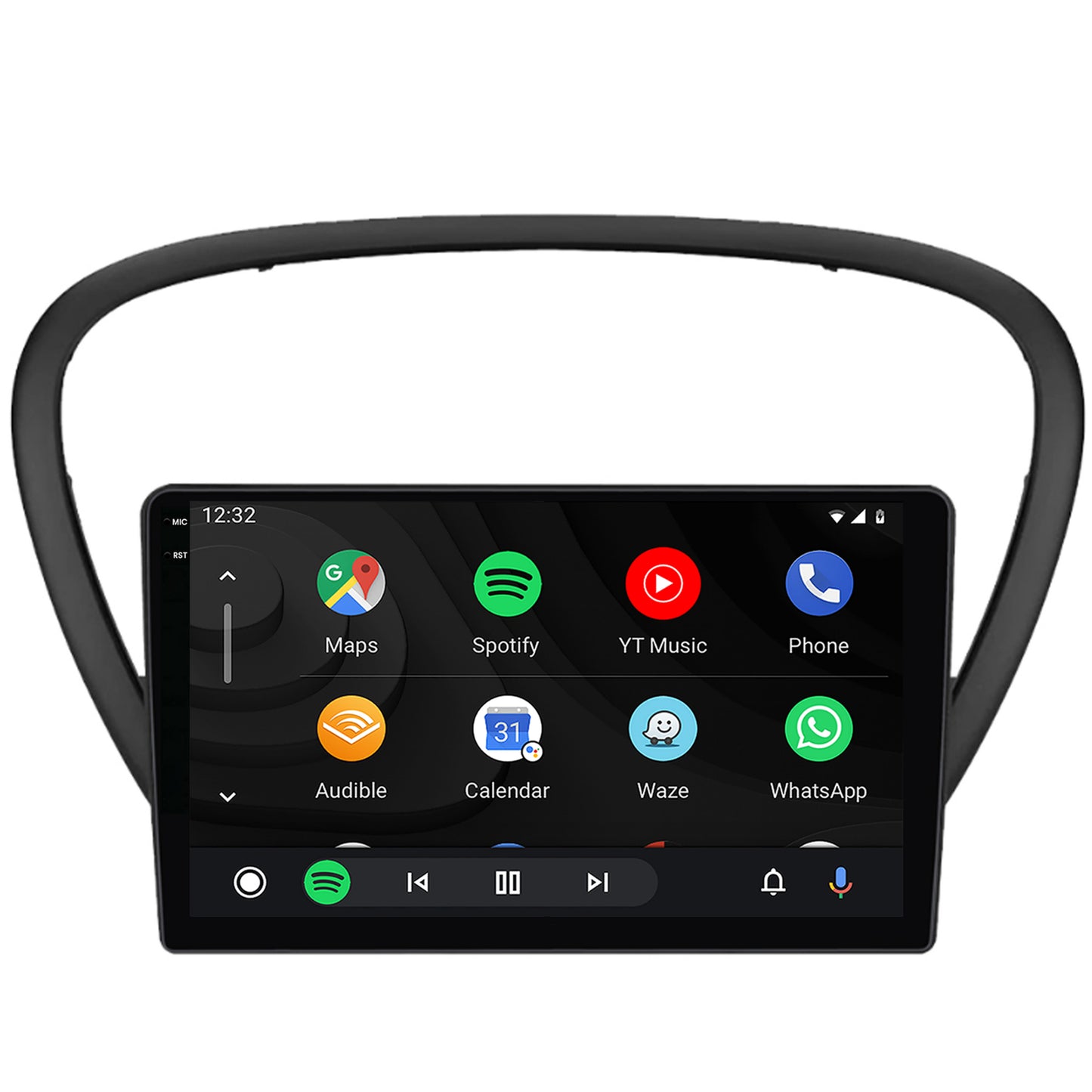 Navigatie 2K HUB64 Peugeot 607 (2004-2011), 4GB RAM, Android, Octacore, Slot Sim 4G, DSP, GPS, Wi-FI, Carplay, Android Auto, USB, Bluetooth, Waze, Touchscreen, 9.5 Inch