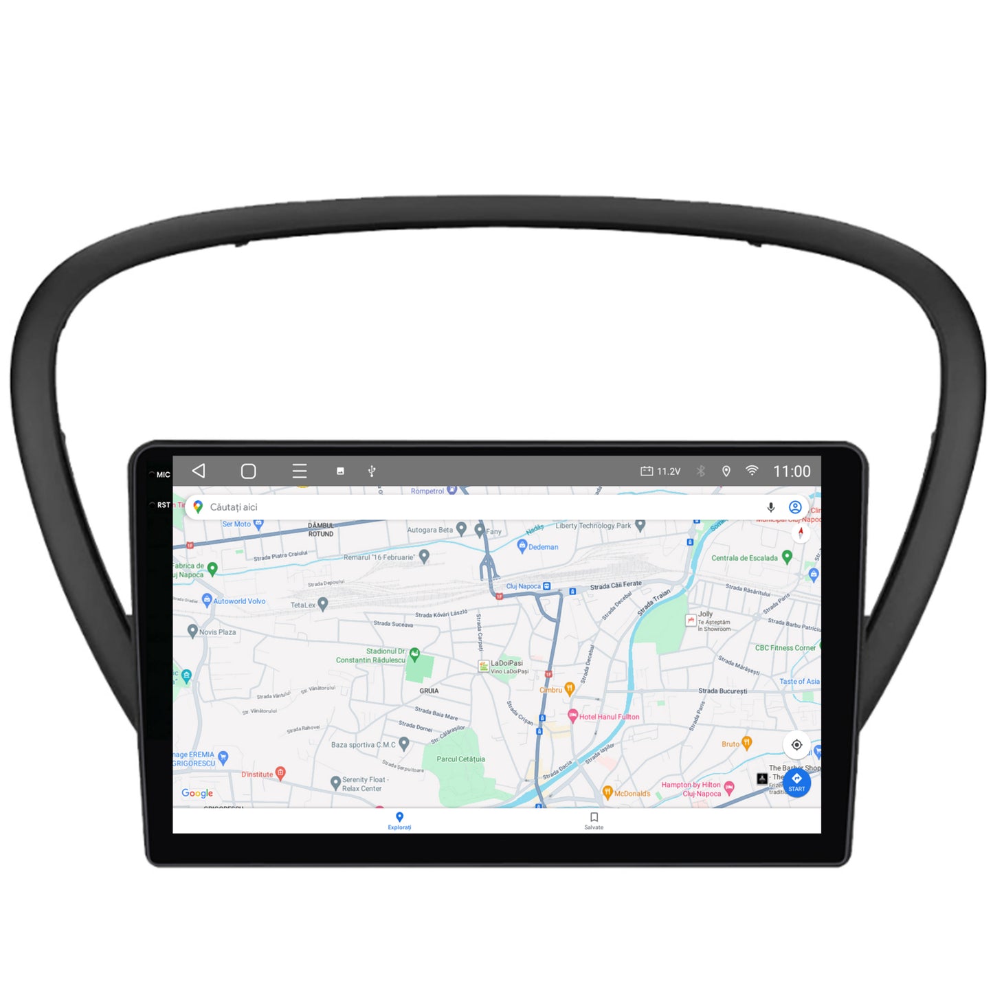 Navigatie 2K HUB64 Peugeot 607 (2004-2011), 4GB RAM, Android, Octacore, Slot Sim 4G, DSP, GPS, Wi-FI, Carplay, Android Auto, USB, Bluetooth, Waze, Touchscreen, 9.5 Inch