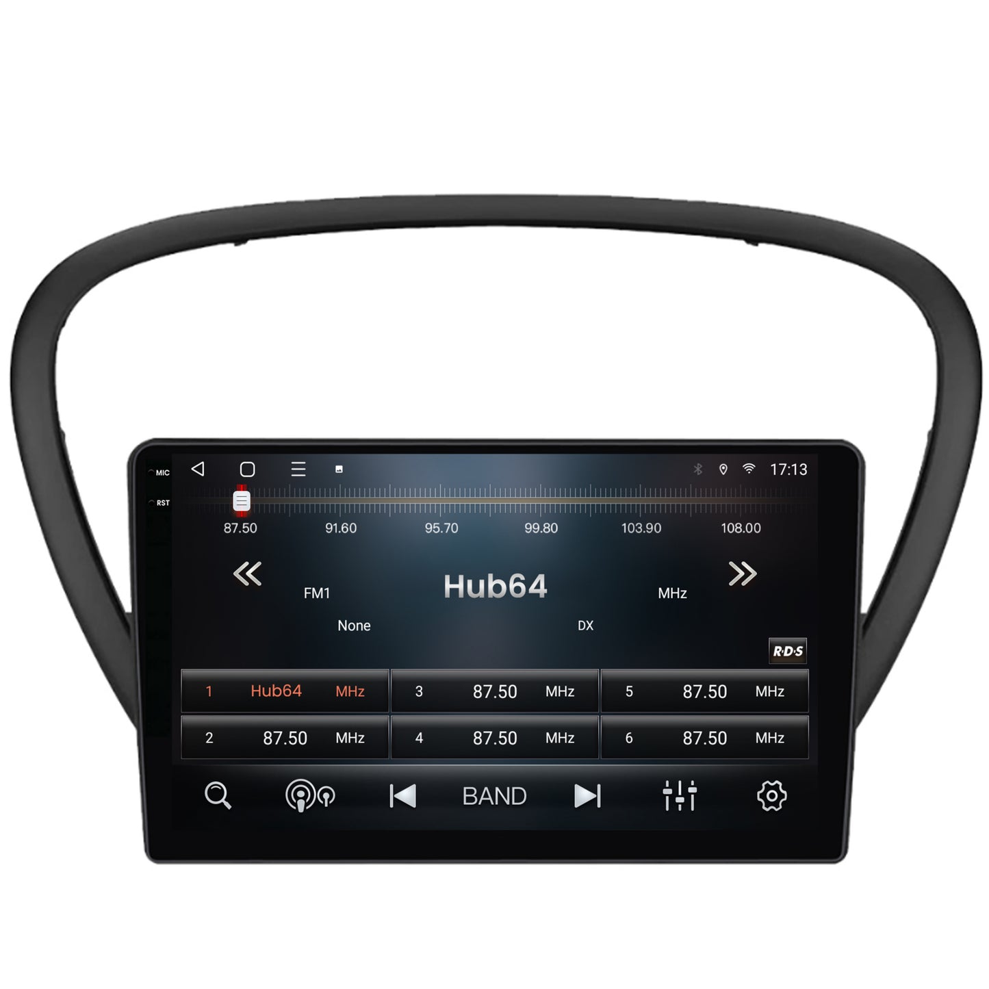 Navigatie 2K HUB64 Peugeot 607 (2004-2011), 8GB RAM, Android, Octacore, Slot Sim 4G, DSP, GPS, Wi-FI, Carplay, Android Auto, USB, Bluetooth, Waze, Touchscreen, 9.5 Inch