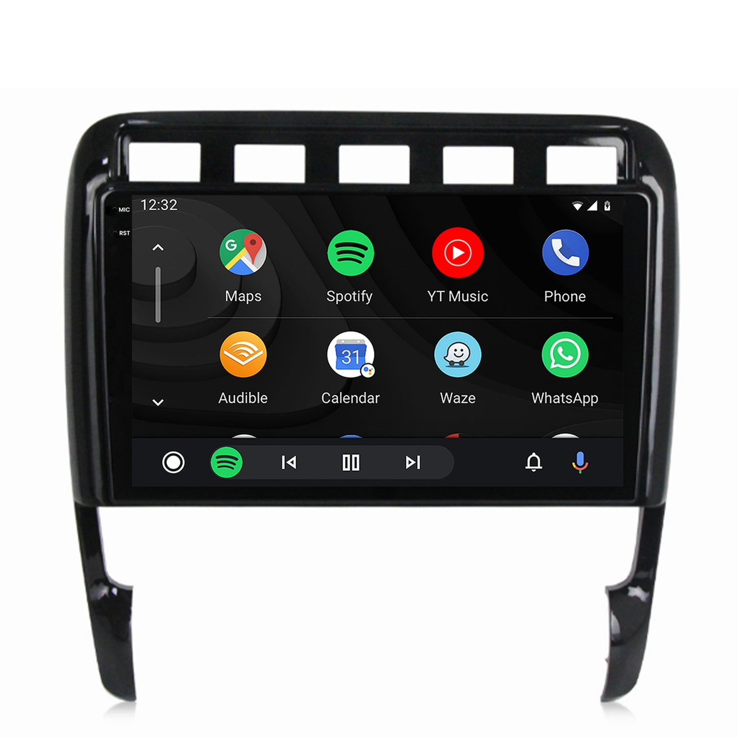Navigatie 2K HUB64 Porsche Cayenne (2002-2010), 8GB RAM, Android, Octacore, Slot Sim 4G, DSP, GPS, Wi-FI, Carplay, Android Auto, USB, Bluetooth, Waze, Touchscreen, 9.5 Inch