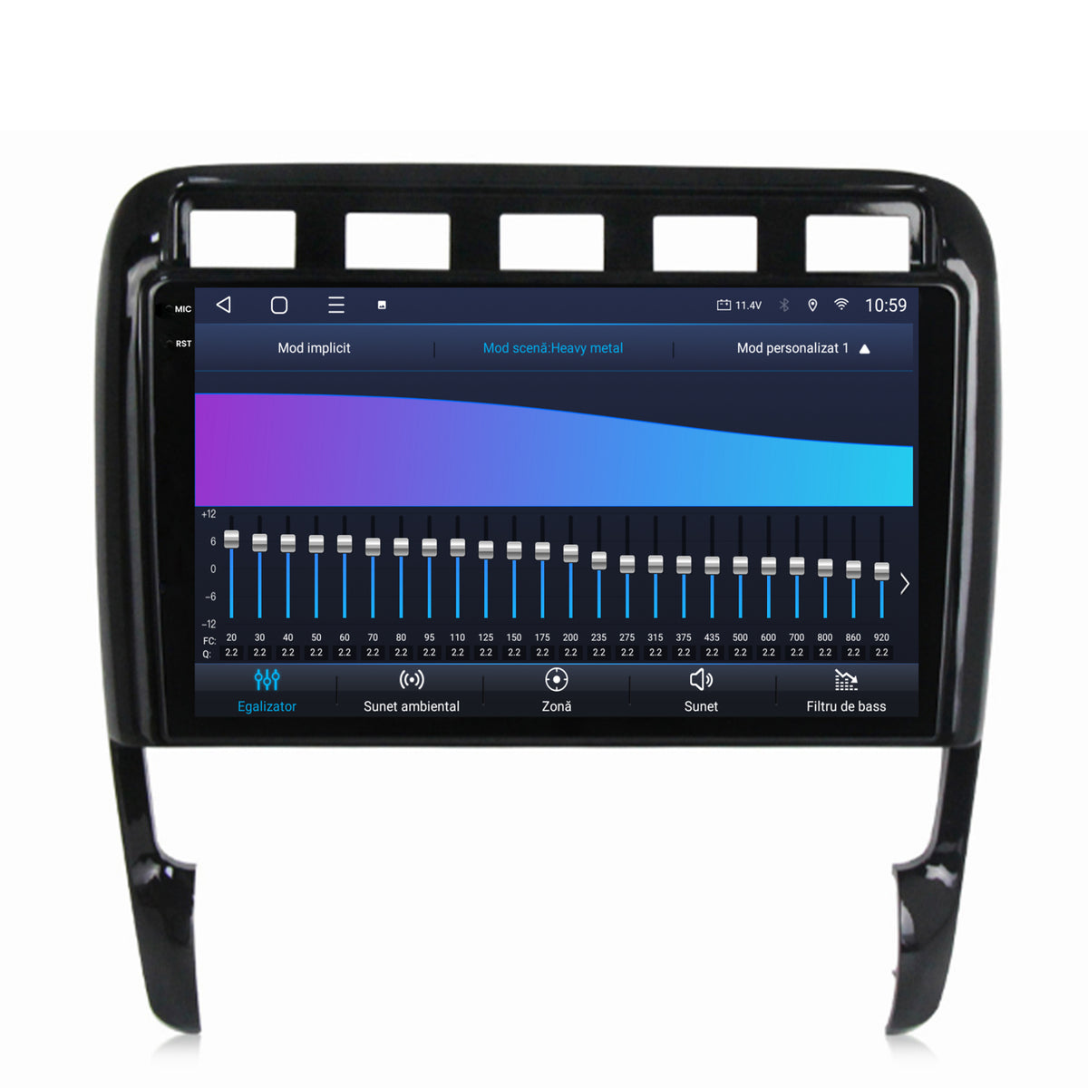 Navigatie 2K HUB64 Porsche Cayenne (2002-2010), 8GB RAM, Android, Octacore, Slot Sim 4G, DSP, GPS, Wi-FI, Carplay, Android Auto, USB, Bluetooth, Waze, Touchscreen, 9.5 Inch