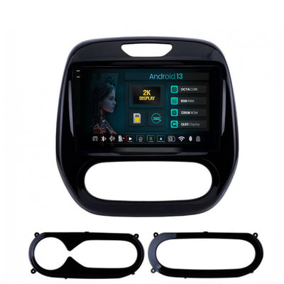 Navigatie 2K HUB64 Renault Captur (2013-2019), 8GB RAM, Android, Octacore, Slot Sim 4G, DSP, GPS, Wi-FI, Carplay, Android Auto, USB, Bluetooth, Waze, Touchscreen, 9.5 Inch