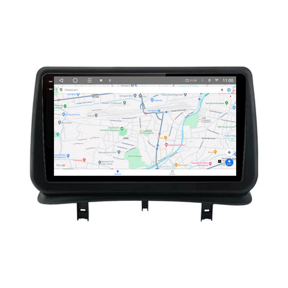 Navigatie 2K HUB64 Renault Clio 3 (2005-2013), 4GB RAM, Android, Octacore, Slot Sim 4G, DSP, GPS, Wi-FI, Carplay, Android Auto, USB, Bluetooth, Waze, Touchscreen, 9.5 Inch