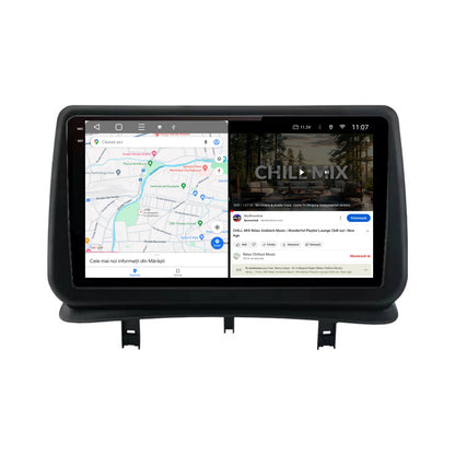 Navigatie 2K HUB64 Renault Clio 3 (2005-2013), 4GB RAM, Android, Octacore, Slot Sim 4G, DSP, GPS, Wi-FI, Carplay, Android Auto, USB, Bluetooth, Waze, Touchscreen, 9.5 Inch
