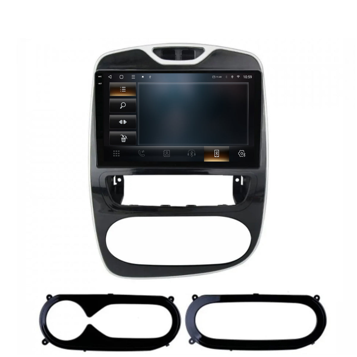 Navigatie 2K HUB64 Renault Clio IV (2016-2019), 8GB RAM, Android, Octacore, Slot Sim 4G, DSP, GPS, Wi-FI, Carplay, Android Auto, USB, Bluetooth, Waze, Touchscreen, 9.5 Inch