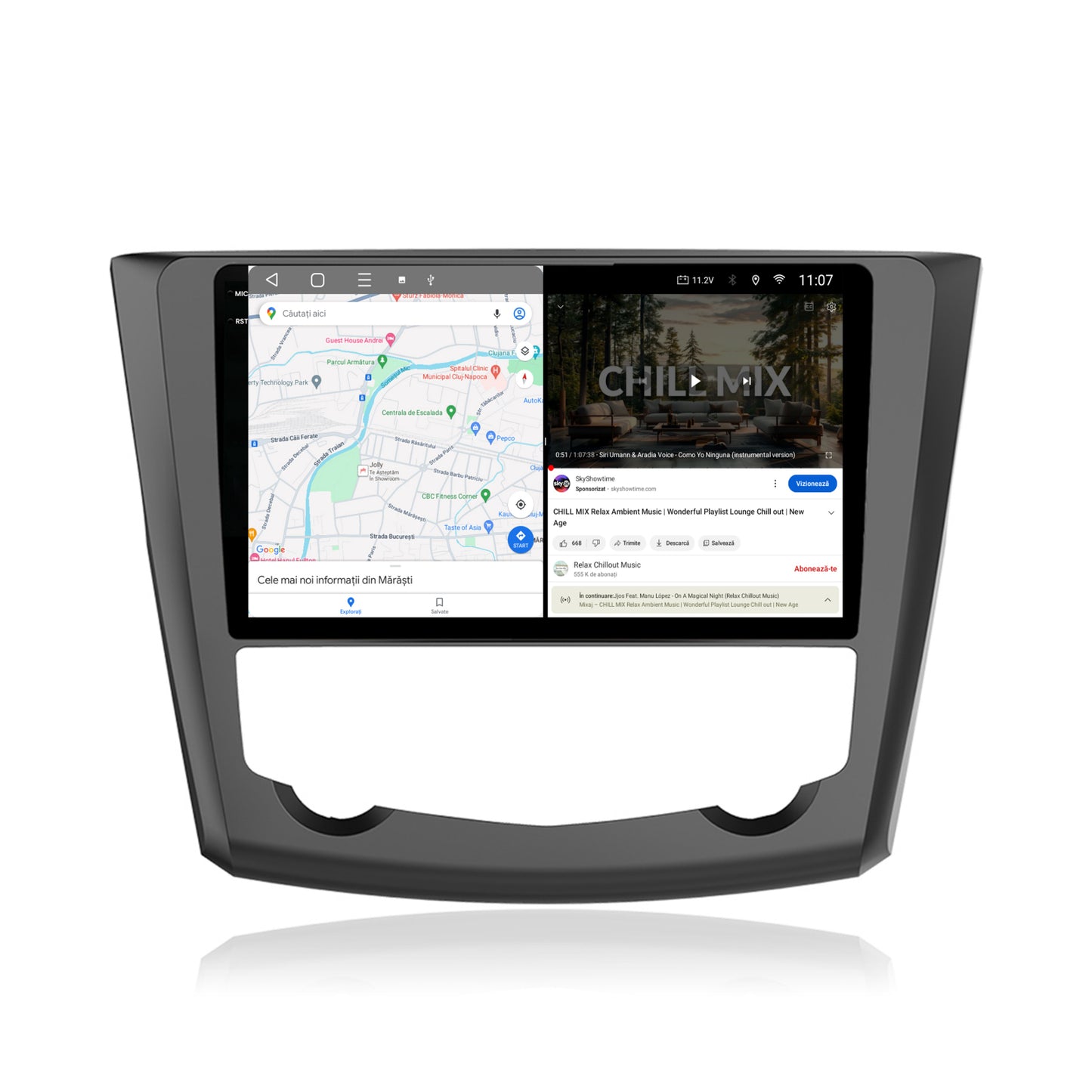 Navigatie 2K HUB64 Renault Kadjar, 4GB RAM, Android, Octacore, Slot Sim 4G, DSP, GPS, Wi-FI, Carplay, Android Auto, USB, Bluetooth, Waze, Touchscreen, 9.5 Inch