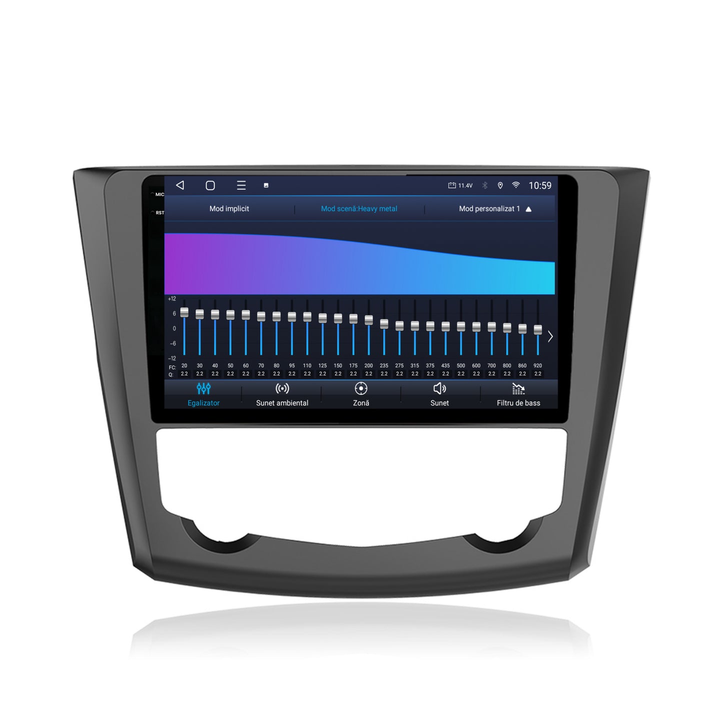 Navigatie 2K HUB64 Renault Kadjar, 4GB RAM, Android, Octacore, Slot Sim 4G, DSP, GPS, Wi-FI, Carplay, Android Auto, USB, Bluetooth, Waze, Touchscreen, 9.5 Inch