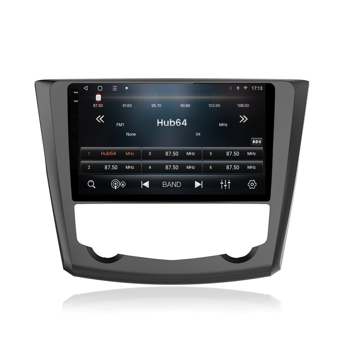 Navigatie 2K HUB64 Renault Kadjar, 8GB RAM, Android, Octacore, Slot Sim 4G, DSP, GPS, Wi-FI, Carplay, Android Auto, USB, Bluetooth, Waze, Touchscreen, 9.5 Inch