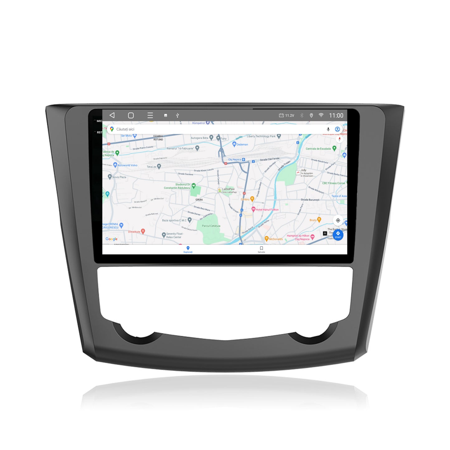 Navigatie 2K HUB64 Renault Kadjar, 8GB RAM, Android, Octacore, Slot Sim 4G, DSP, GPS, Wi-FI, Carplay, Android Auto, USB, Bluetooth, Waze, Touchscreen, 9.5 Inch
