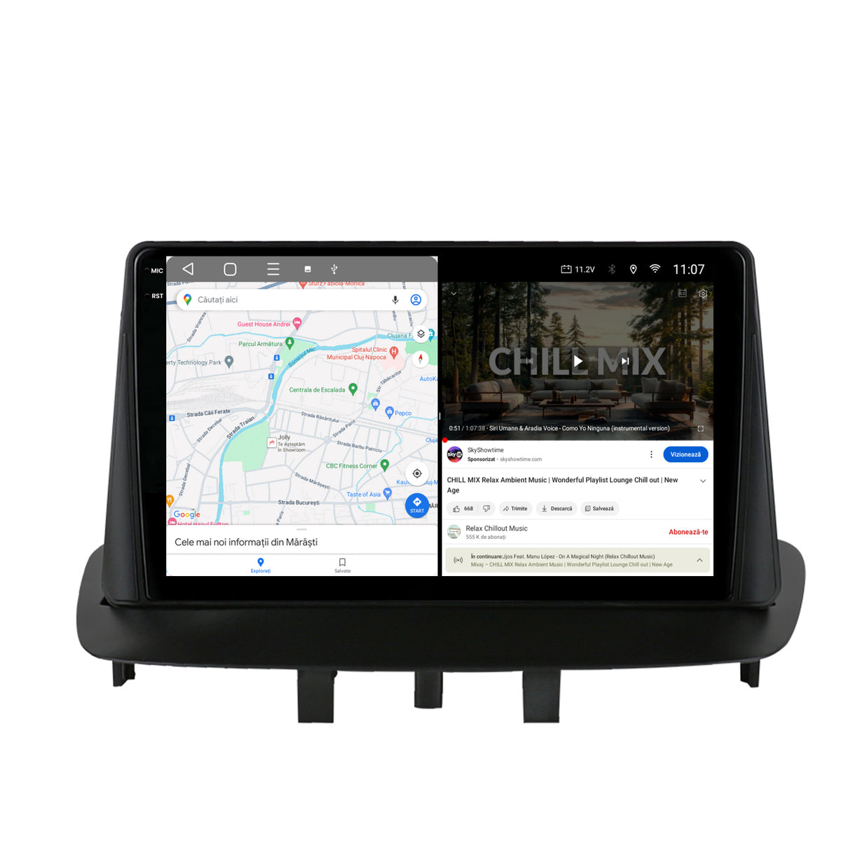 Navigatie 2K HUB64 Renault Megane 3 / Fluence (2009-2016), 4GB RAM, Android, Octacore, Slot Sim 4G, DSP, GPS, Wi-FI, Carplay, Android Auto, USB, Bluetooth, Waze, Touchscreen, 9.5 Inch
