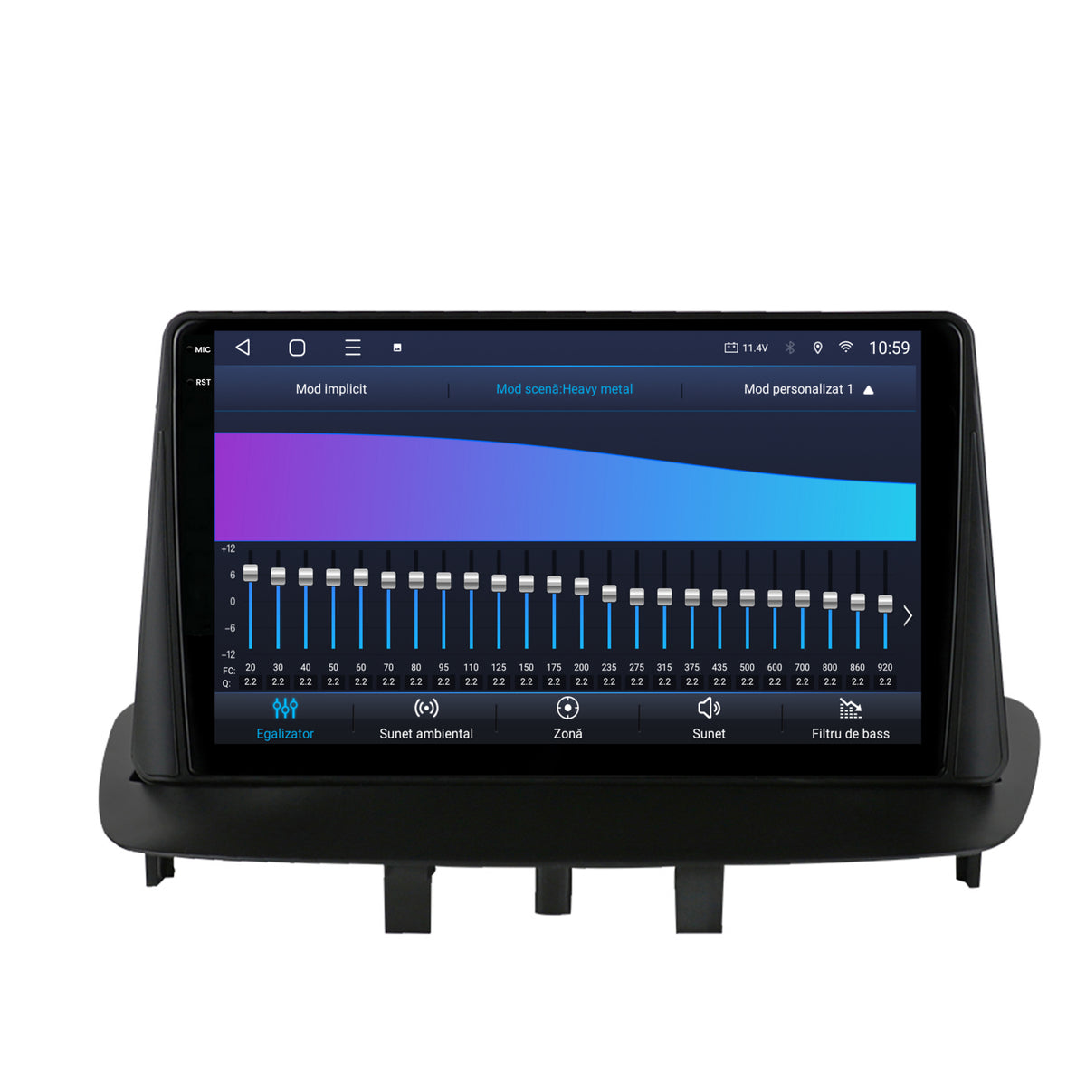 Navigatie 2K HUB64 Renault Megane 3 / Fluence (2009-2016), 4GB RAM, Android, Octacore, Slot Sim 4G, DSP, GPS, Wi-FI, Carplay, Android Auto, USB, Bluetooth, Waze, Touchscreen, 9.5 Inch