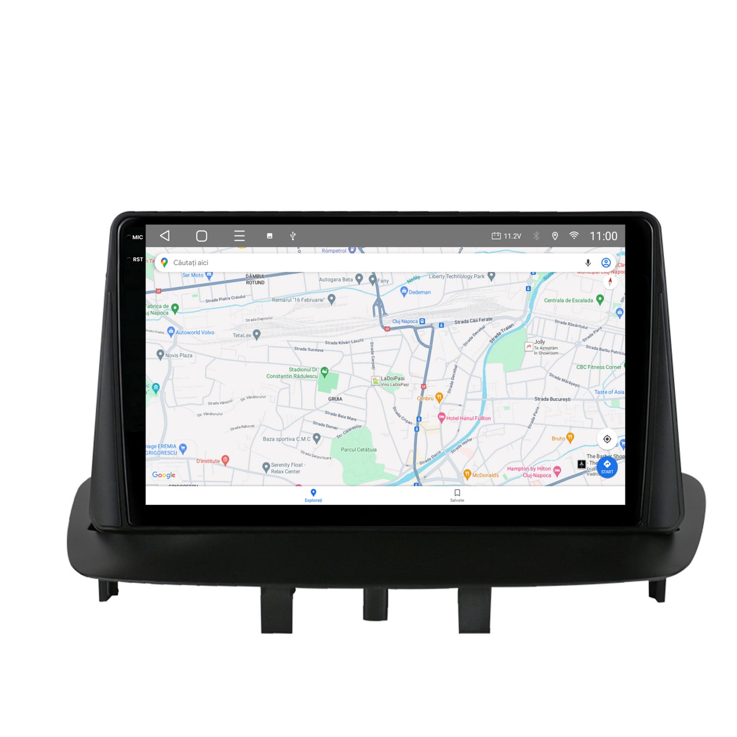 Navigatie 2K HUB64 Renault Megane 3 / Fluence (2009-2016), 4GB RAM, Android, Octacore, Slot Sim 4G, DSP, GPS, Wi-FI, Carplay, Android Auto, USB, Bluetooth, Waze, Touchscreen, 9.5 Inch