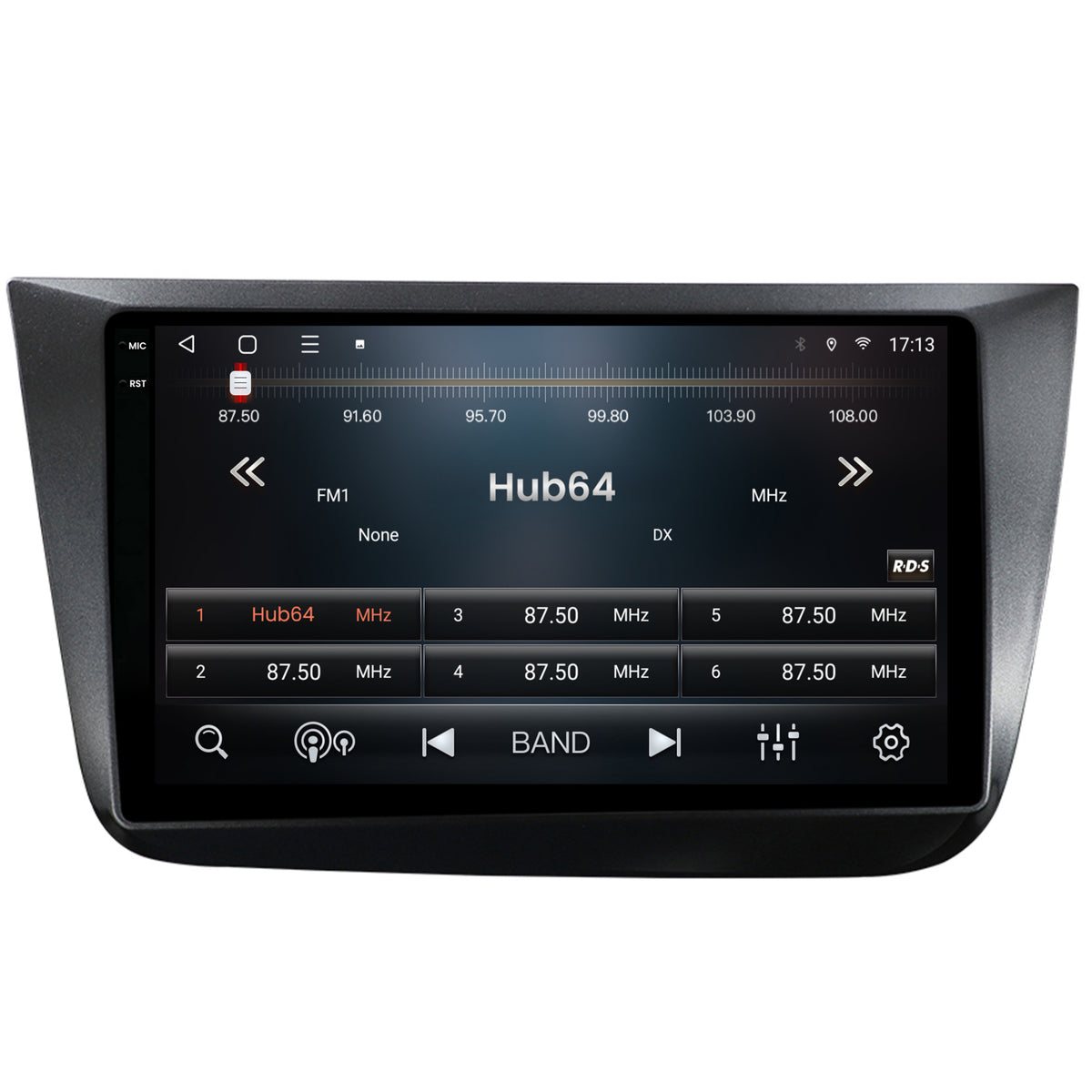 Navigatie 2K HUB64 Seat Altea/Toledo (2005-2012), 8GB RAM, Android, Octacore, Slot Sim 4G, DSP, GPS, Wi-FI, Carplay, Android Auto, USB, Bluetooth, Waze, Touchscreen, 9.5 Inch