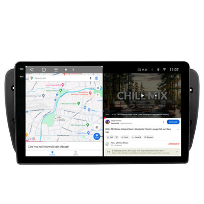 Navigatie 2K HUB64 Seat Ibiza (2009-2013), 4GB RAM, Android, Octacore, Slot Sim 4G, DSP, GPS, Wi-FI, Carplay, Android Auto, USB, Bluetooth, Waze, Touchscreen, 9.5 Inch