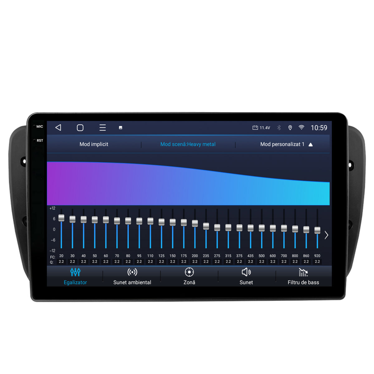 Navigatie 2K HUB64 Seat Ibiza (2009-2013), 8GB RAM, Android, Octacore, Slot Sim 4G, DSP, GPS, Wi-FI, Carplay, Android Auto, USB, Bluetooth, Waze, Touchscreen, 9.5 Inch
