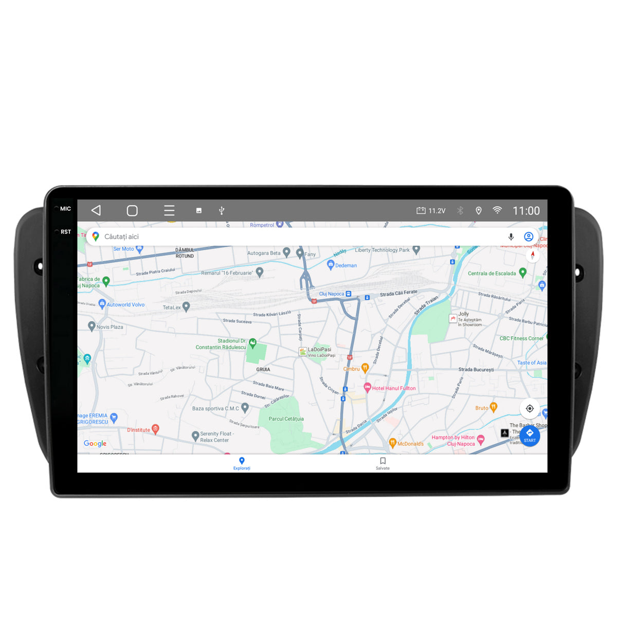 Navigatie 2K HUB64 Seat Ibiza (2009-2013), 8GB RAM, Android, Octacore, Slot Sim 4G, DSP, GPS, Wi-FI, Carplay, Android Auto, USB, Bluetooth, Waze, Touchscreen, 9.5 Inch