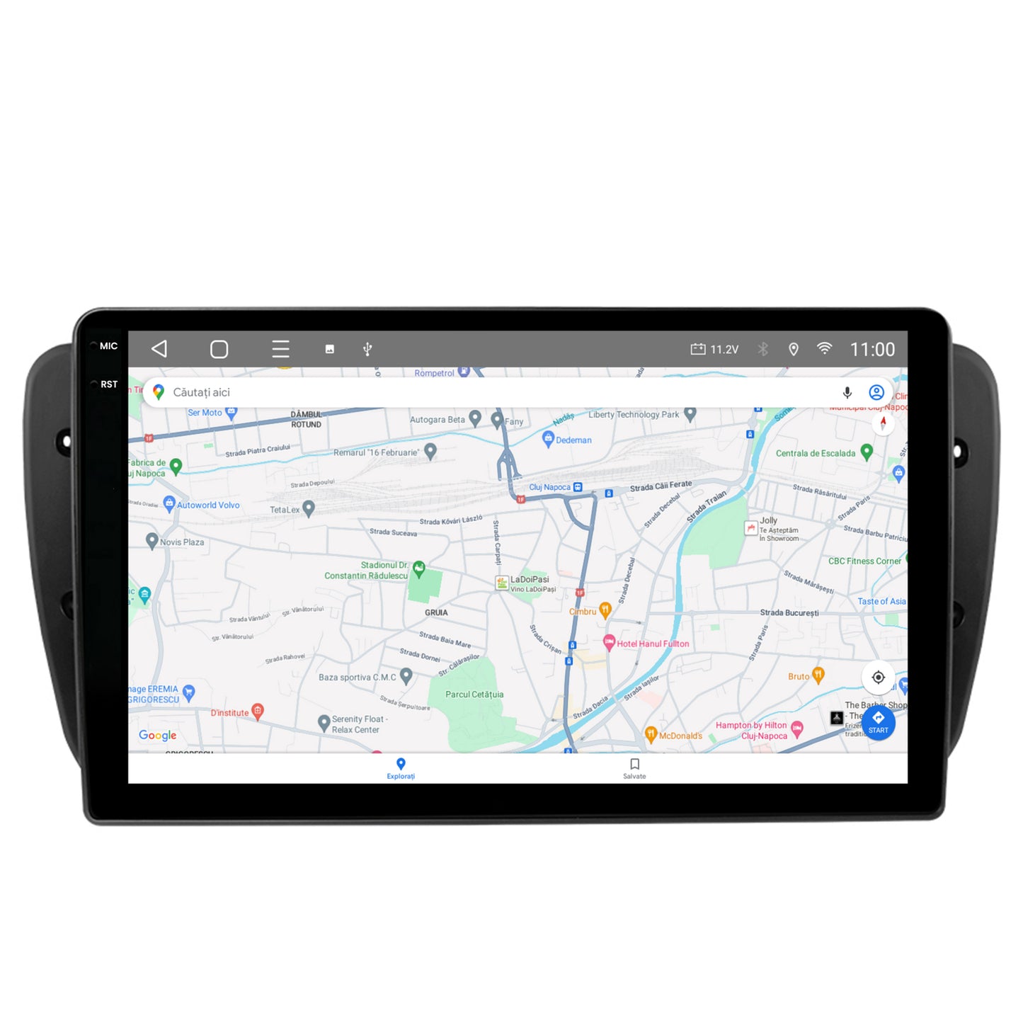 Navigatie 2K HUB64 Seat Ibiza (2009-2013), 8GB RAM, Android, Octacore, Slot Sim 4G, DSP, GPS, Wi-FI, Carplay, Android Auto, USB, Bluetooth, Waze, Touchscreen, 9.5 Inch