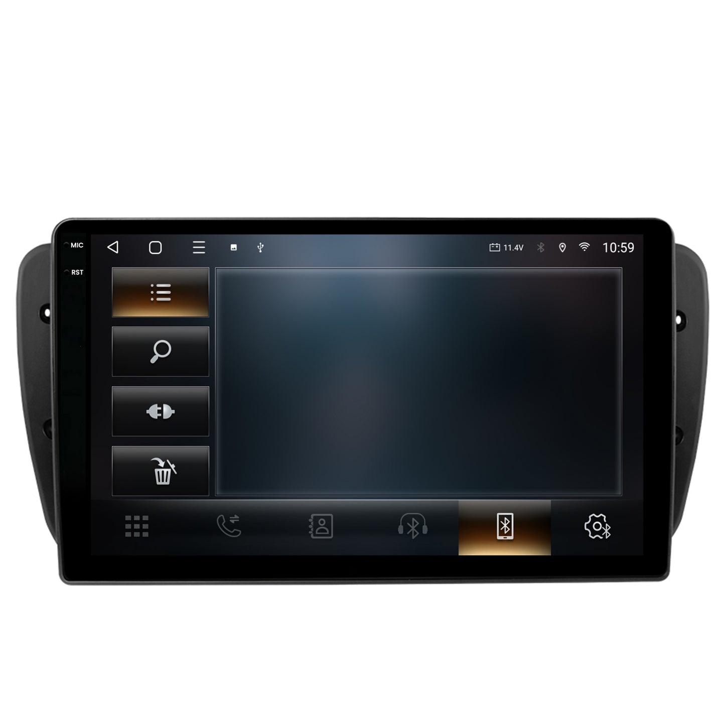 Navigatie 2K HUB64 Seat Ibiza (2009-2013), 8GB RAM, Android, Octacore, Slot Sim 4G, DSP, GPS, Wi-FI, Carplay, Android Auto, USB, Bluetooth, Waze, Touchscreen, 9.5 Inch