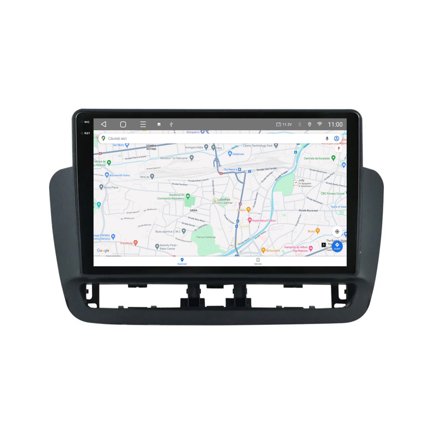 Navigatie 2K HUB64 Seat Ibiza IV (2014-2017), 8GB RAM, Android, Octacore, Slot Sim 4G, DSP, GPS, Wi-FI, Carplay, Android Auto, USB, Bluetooth, Waze, Touchscreen, 9.5 Inch