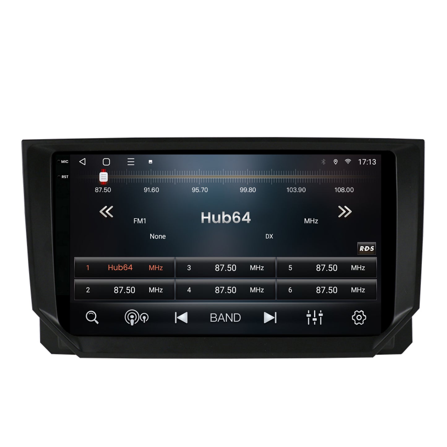 Navigatie 2K HUB64 Seat Ibiza / Arona (2017+), 8GB RAM, Android, Octacore, Slot Sim 4G, DSP, GPS, Wi-FI, Carplay, Android Auto, USB, Bluetooth, Waze, Touchscreen, 9.5 Inch
