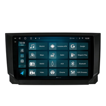 Navigatie 2K HUB64 Seat Ibiza / Arona (2017+), 8GB RAM, Android, Octacore, Slot Sim 4G, DSP, GPS, Wi-FI, Carplay, Android Auto, USB, Bluetooth, Waze, Touchscreen, 9.5 Inch