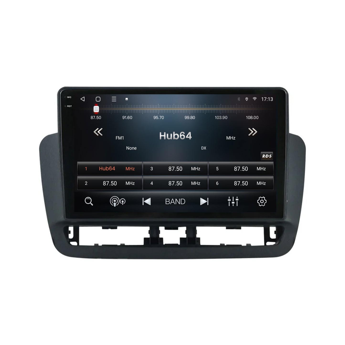 Navigatie 2K HUB64 Seat Ibiza IV (2014-2017), 8GB RAM, Android, Octacore, Slot Sim 4G, DSP, GPS, Wi-FI, Carplay, Android Auto, USB, Bluetooth, Waze, Touchscreen, 9.5 Inch