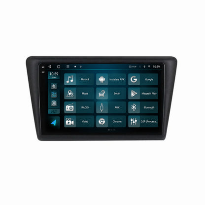 Navigatie 2K HUB64 Seat Toledo / Skoda Rapid (2012-2019), 4GB RAM, Android, Octacore, Slot Sim 4G, DSP, GPS, Wi-FI, Carplay, Android Auto, USB, Bluetooth, Waze, Touchscreen, 9.5 Inch