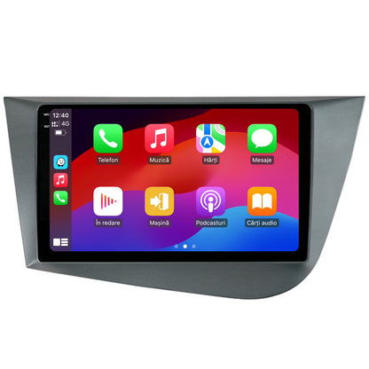 Navigatie 2K HUB64 Seat Leon (2005-2012), 8GB RAM, Android, Octacore, Slot Sim 4G, DSP, GPS, Wi-FI, Carplay, Android Auto, USB, Bluetooth, Waze, Touchscreen, 9.5 Inch