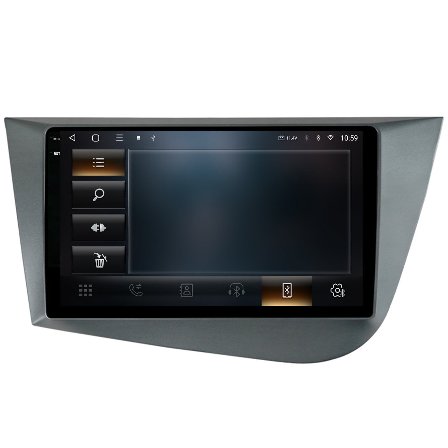 Navigatie 2K HUB64 Seat Leon (2005-2012), 8GB RAM, Android, Octacore, Slot Sim 4G, DSP, GPS, Wi-FI, Carplay, Android Auto, USB, Bluetooth, Waze, Touchscreen, 9.5 Inch