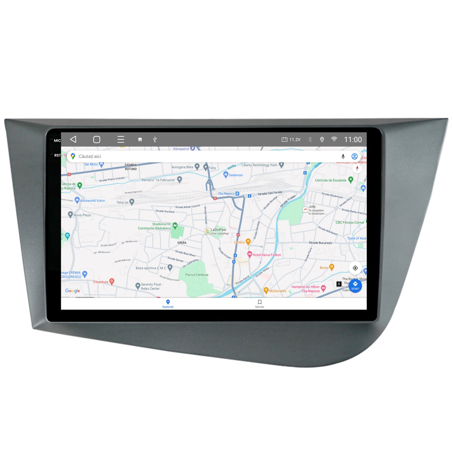Navigatie 2K HUB64 Seat Leon (2005-2012), 8GB RAM, Android, Octacore, Slot Sim 4G, DSP, GPS, Wi-FI, Carplay, Android Auto, USB, Bluetooth, Waze, Touchscreen, 9.5 Inch
