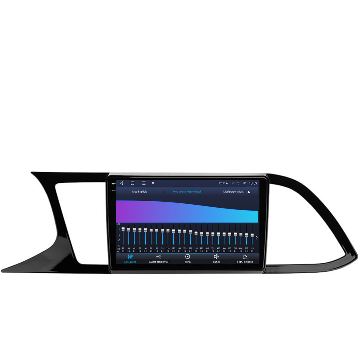 Navigatie 2K HUB64 Seat Leon 3 (2014-2020), 4GB RAM, Android, Octacore, Slot Sim 4G, DSP, GPS, Wi-FI, Carplay, Android Auto, USB, Bluetooth, Waze, Touchscreen, 9.5 Inch