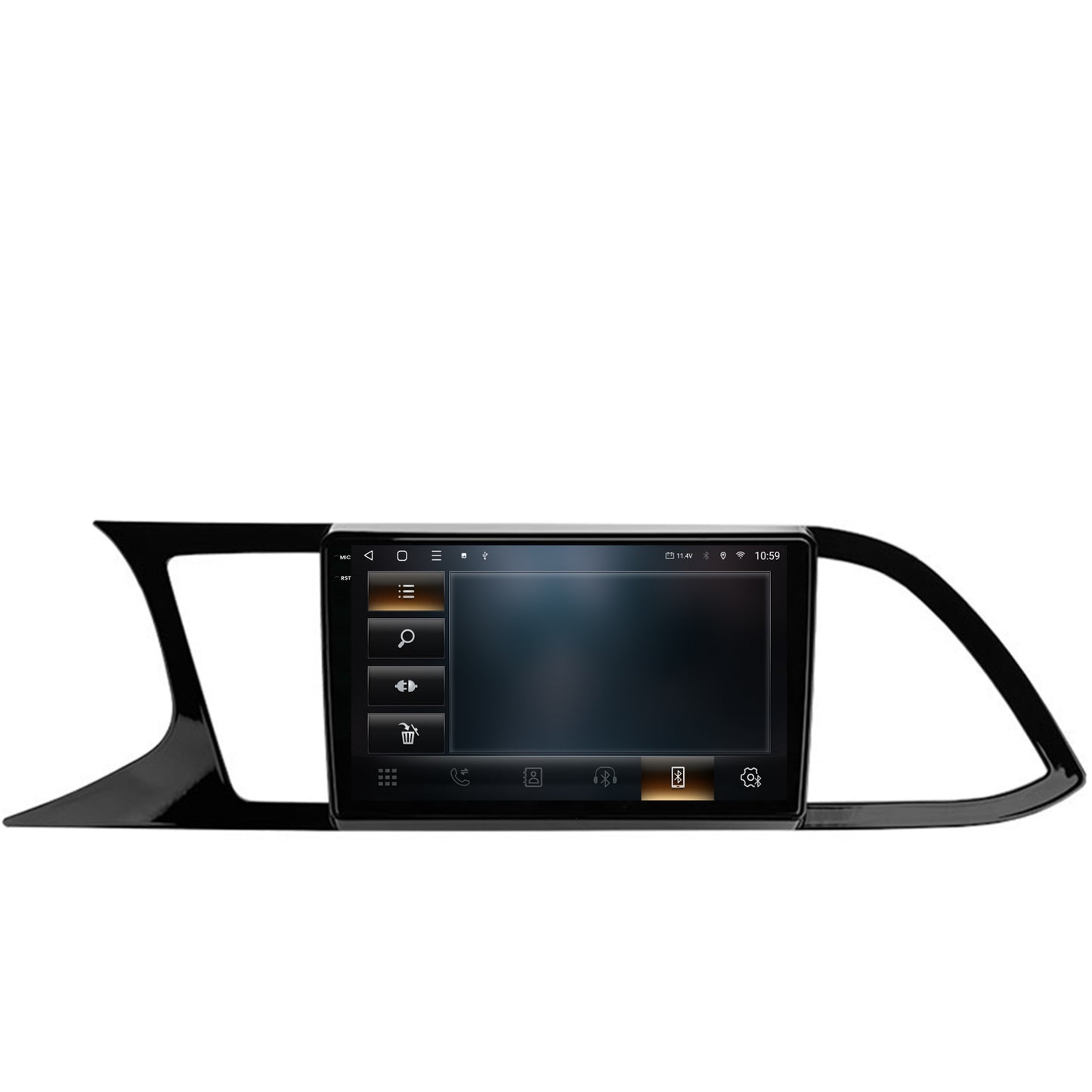 Navigatie 2K HUB64 Seat Leon 3 (2014-2020), 4GB RAM, Android, Octacore, Slot Sim 4G, DSP, GPS, Wi-FI, Carplay, Android Auto, USB, Bluetooth, Waze, Touchscreen, 9.5 Inch