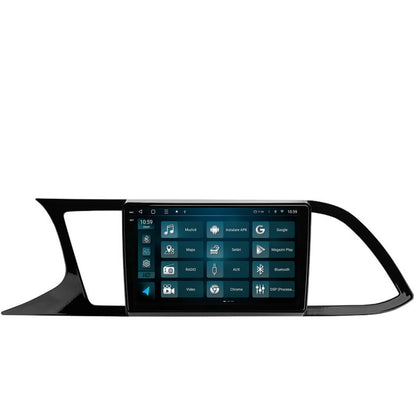 Navigatie 2K HUB64 Seat Leon 3 (2014-2020), 4GB RAM, Android, Octacore, Slot Sim 4G, DSP, GPS, Wi-FI, Carplay, Android Auto, USB, Bluetooth, Waze, Touchscreen, 9.5 Inch