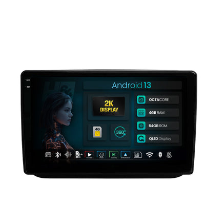 Navigatie 2K HUB64 Skoda Fabia (2007-2014), 4GB RAM, Android, Octacore, Slot Sim 4G, DSP, GPS, Wi-FI, Carplay, Android Auto, USB, Bluetooth, Waze, Touchscreen, 10.36 Inch