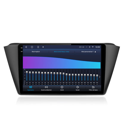 Navigatie 2K HUB64 Skoda Fabia (2015+), 4GB RAM, Android, Octacore, Slot Sim 4G, DSP, GPS, Wi-FI, Carplay, Android Auto, USB, Bluetooth, Waze, Touchscreen, 9.5 Inch