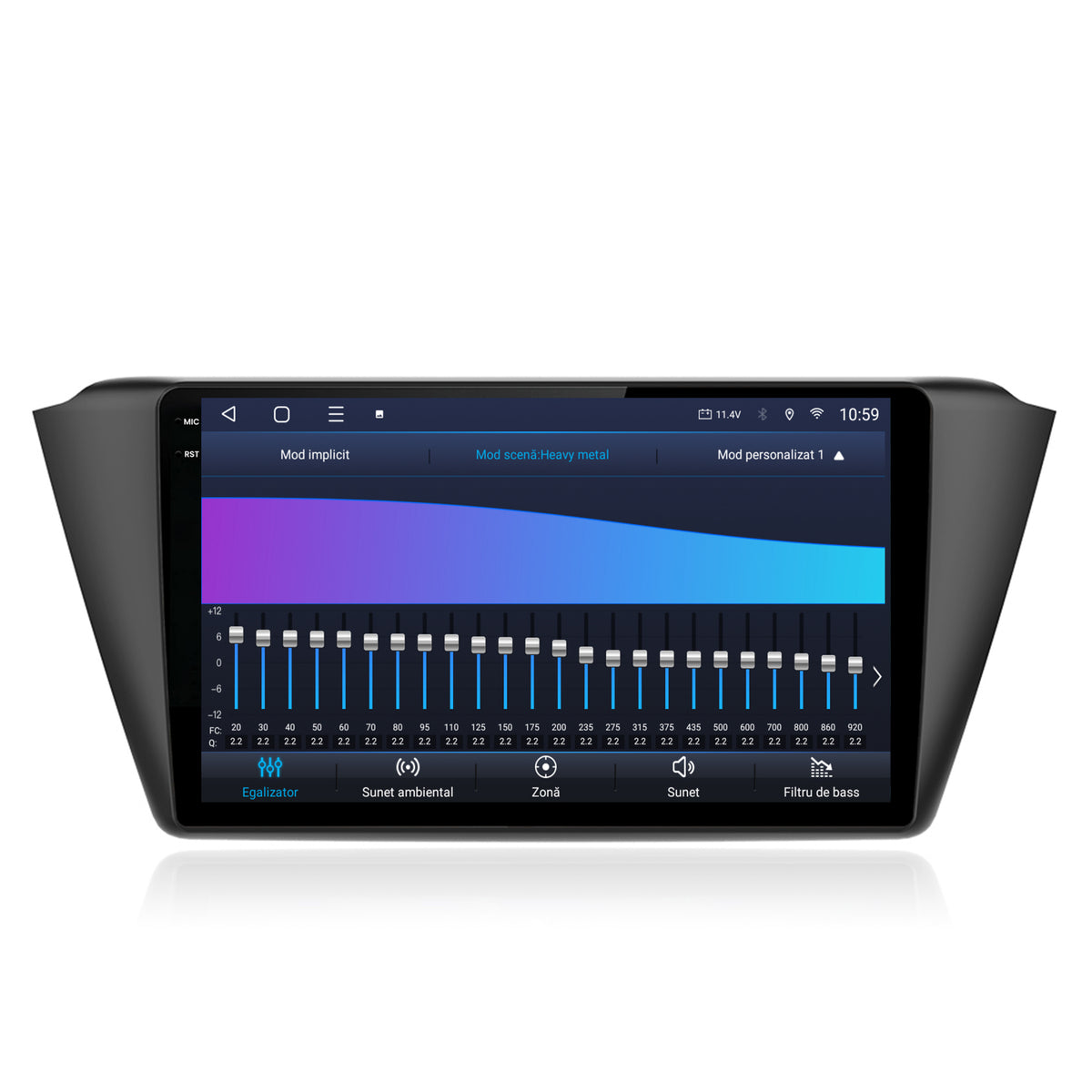 Navigatie 2K HUB64 Skoda Fabia (2015+), 8GB RAM, Android, Octacore, Slot Sim 4G, DSP, GPS, Wi-FI, Carplay, Android Auto, USB, Bluetooth, Waze, Touchscreen, 9.5 Inch