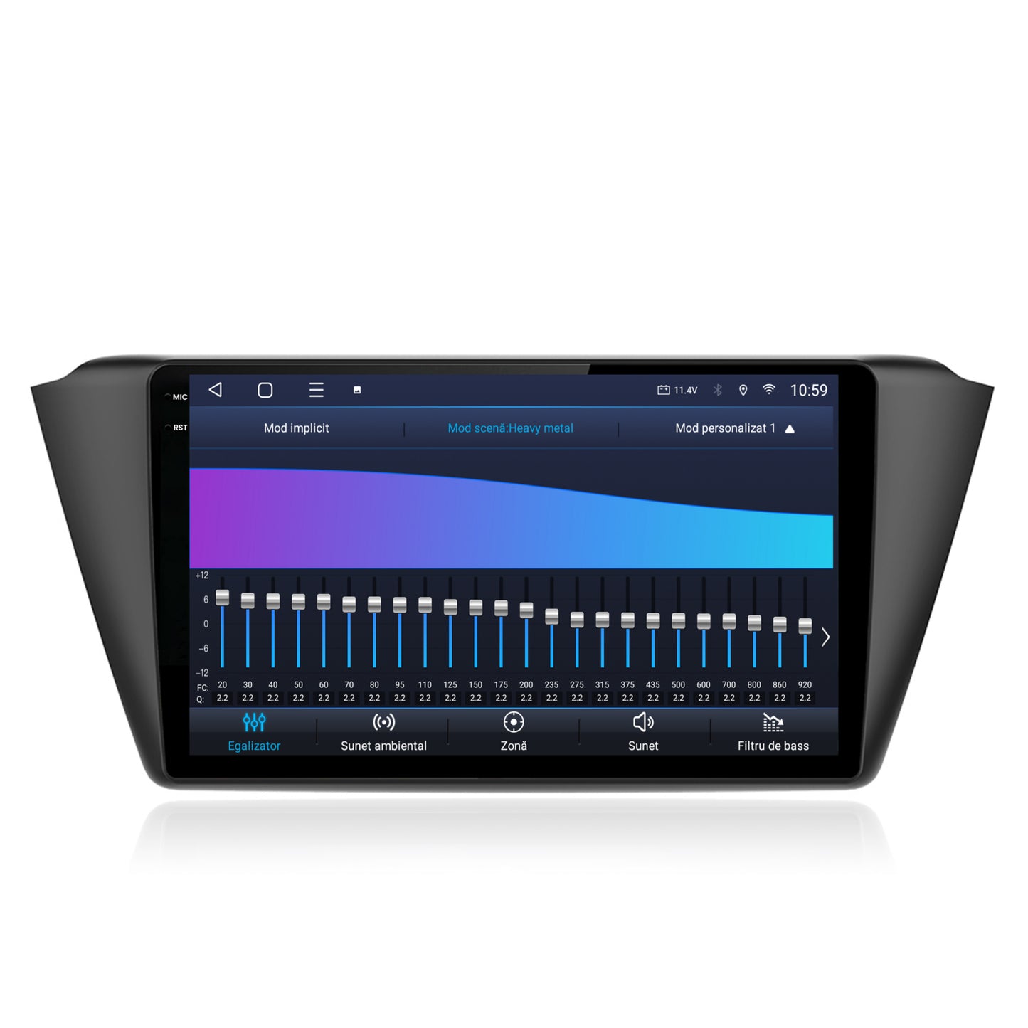 Navigatie 2K HUB64 Skoda Fabia (2015+), 8GB RAM, Android, Octacore, Slot Sim 4G, DSP, GPS, Wi-FI, Carplay, Android Auto, USB, Bluetooth, Waze, Touchscreen, 9.5 Inch