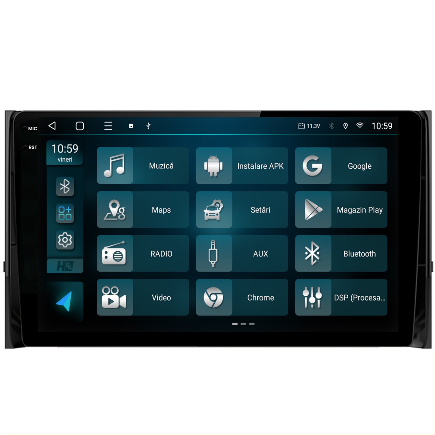 Navigatie 2K HUB64 Skoda Kodiaq, 8GB RAM, Android, Octacore, Slot Sim 4G, DSP, GPS, Wi-FI, Carplay, Android Auto, USB, Bluetooth, Waze, Touchscreen, 10.36 Inch