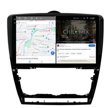 Navigatie 2K HUB64 Skoda Octavia 2, 4GB RAM, Android, Octacore, Slot Sim 4G, DSP, GPS, Wi-FI, Carplay, Android Auto, USB, Bluetooth, Waze, Touchscreen, 10.36 Inch