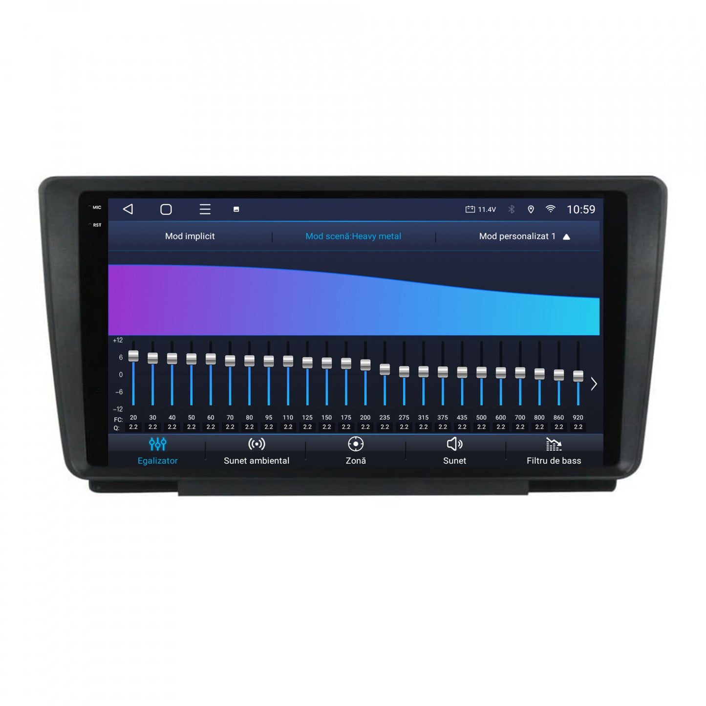 Navigatie 2K HUB64 Skoda Octavia 2, 4GB RAM, Android, Octacore, Slot Sim 4G, DSP, GPS, Wi-FI, Carplay, Android Auto, USB, Bluetooth, Waze, Touchscreen, 9.5 Inch