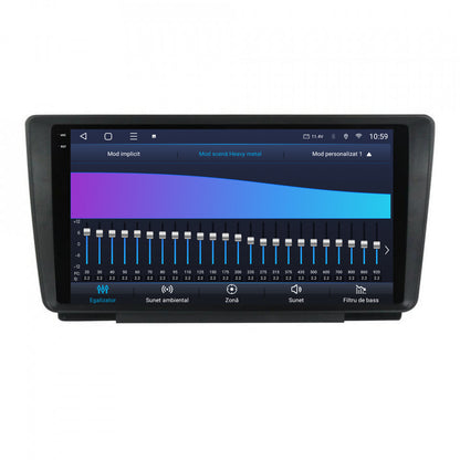 Navigatie 2K HUB64 Skoda Octavia 2, 4GB RAM, Android, Octacore, Slot Sim 4G, DSP, GPS, Wi-FI, Carplay, Android Auto, USB, Bluetooth, Waze, Touchscreen, 9.5 Inch