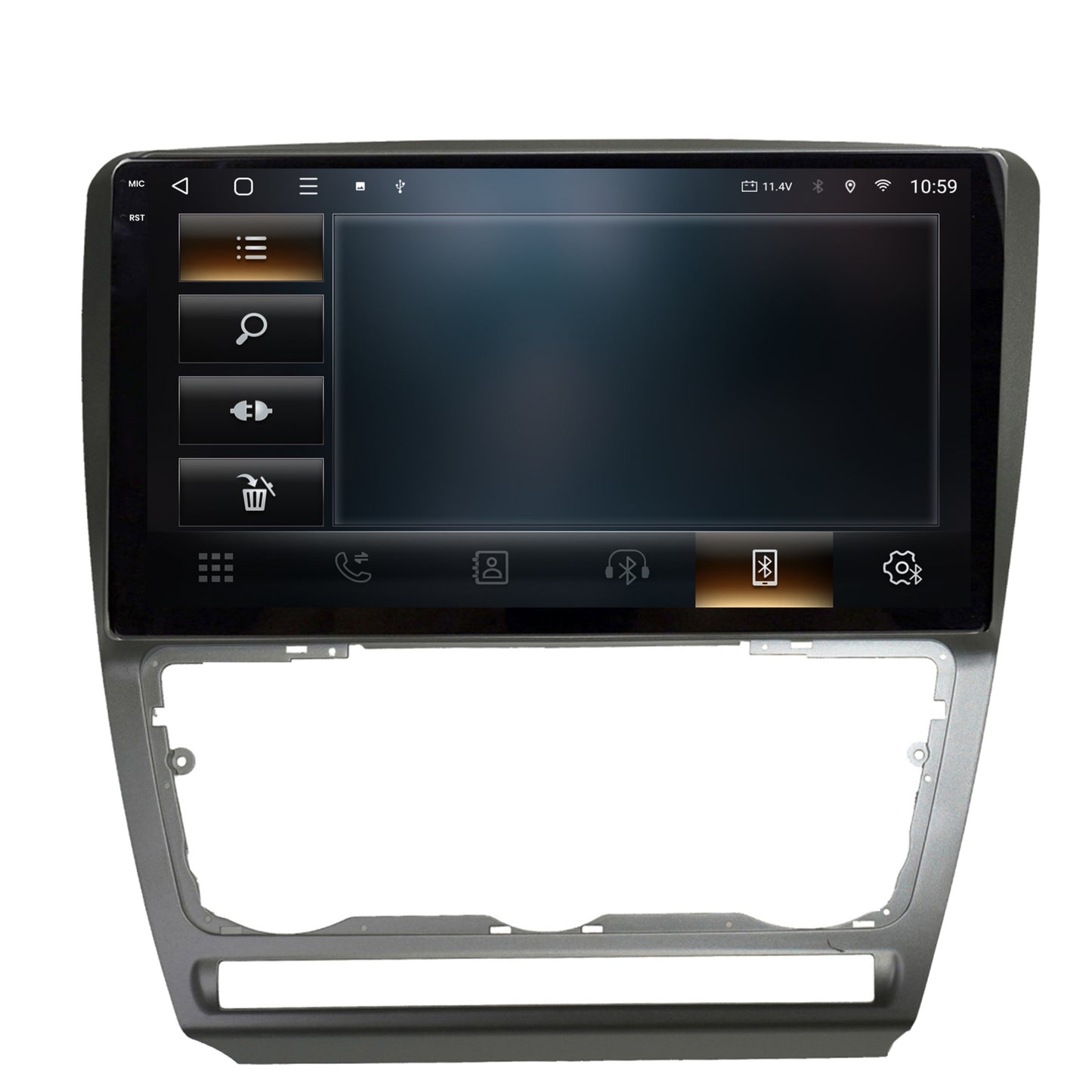 Navigatie 2K HUB64 Skoda Octavia 2, 4GB RAM, Android, Octacore, Slot Sim 4G, DSP, GPS, Wi-FI, Carplay, Android Auto, USB, Bluetooth, Waze, Touchscreen, 10.36 Inch