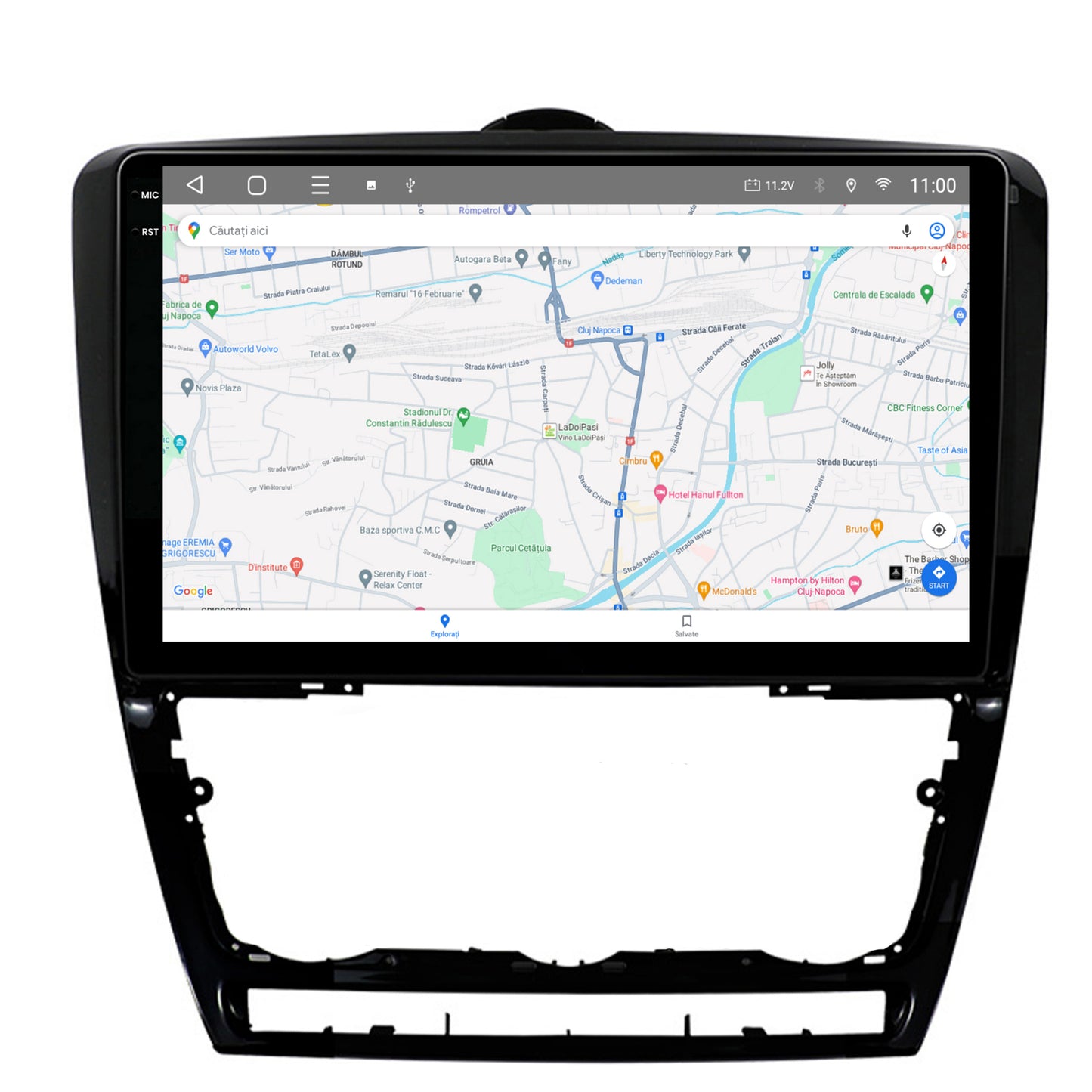 Navigatie 2K HUB64 Skoda Octavia 2, 8GB RAM, Android, Octacore, Slot Sim 4G, DSP, GPS, Wi-FI, Carplay, Android Auto, USB, Bluetooth, Waze, Touchscreen, 10.36 Inch