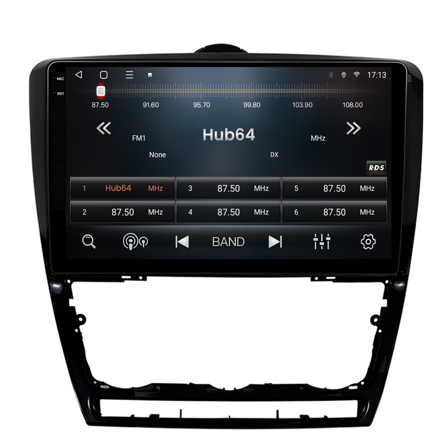 Navigatie 2K HUB64 Skoda Octavia 2, 8GB RAM, Android, Octacore, Slot Sim 4G, DSP, GPS, Wi-FI, Carplay, Android Auto, USB, Bluetooth, Waze, Touchscreen, 10.36 Inch
